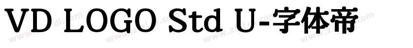VD LOGO Std U字体转换